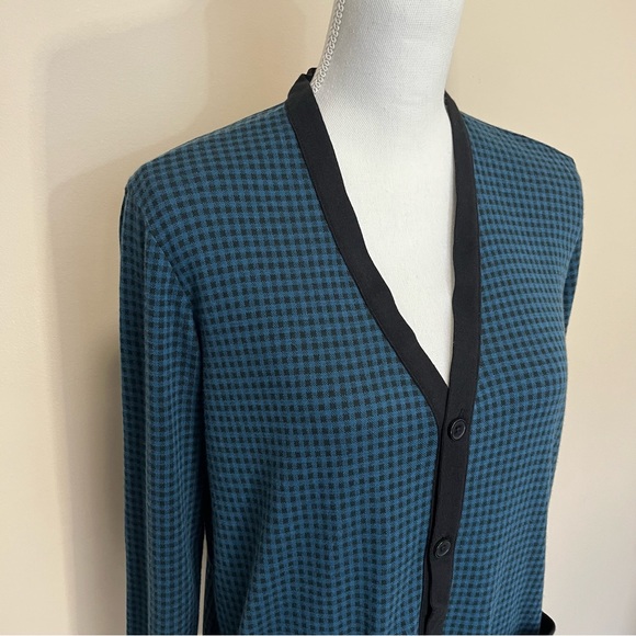 BDG Urban Outfitters Plaid V-Neck Cardigan Long Sleeve T-Shirt - Picture 4 of 14